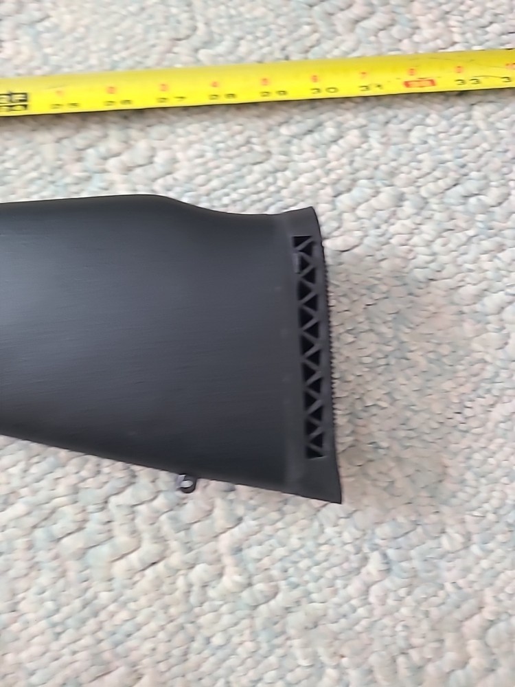 Knight Black Knight Muzzleloader Solid Black Stock With Buttpad Sling Swivels