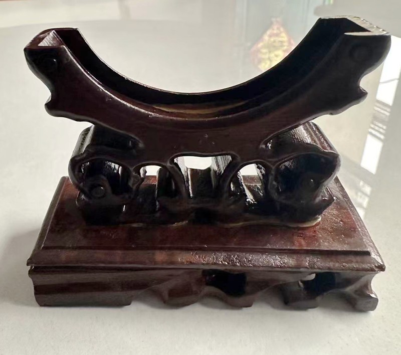 Handcrafted wooden bracelet stand bracket