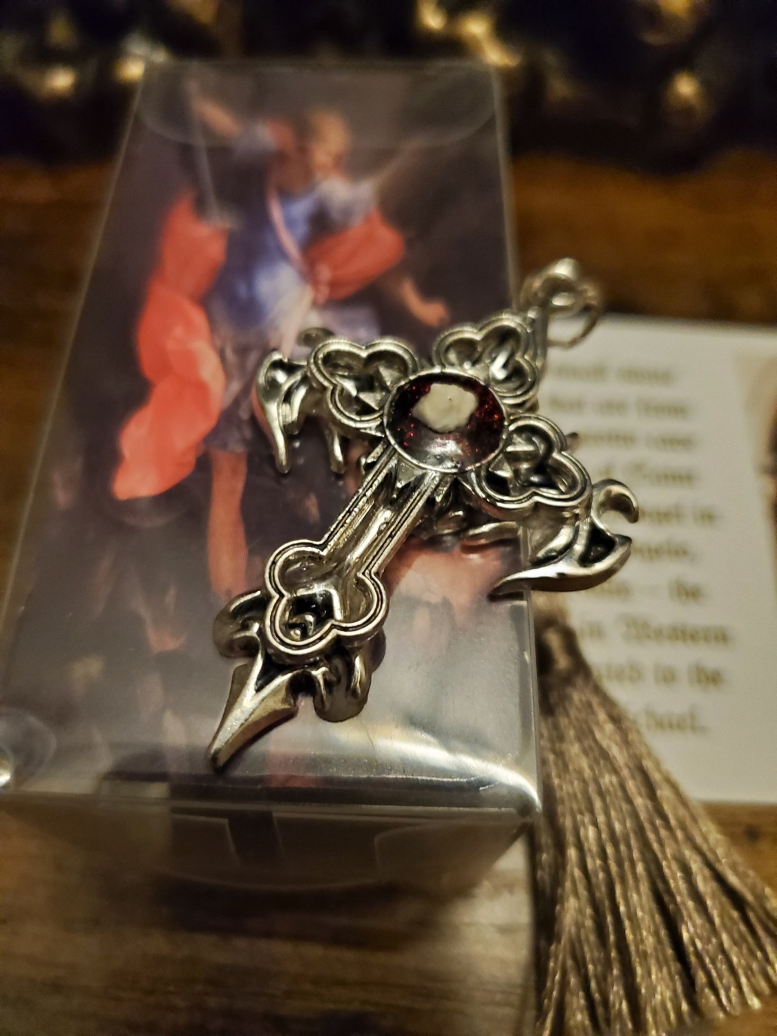 St. Michael Sword Cross Stone Cave Monte Sant’Angelo Gargano Italy