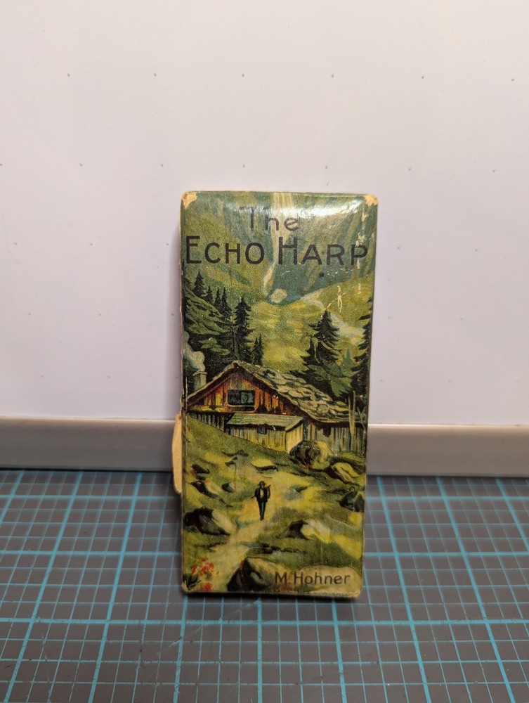 Antique M. Hohner "The Echo Harp" Harmonica Germany Top Box Only
