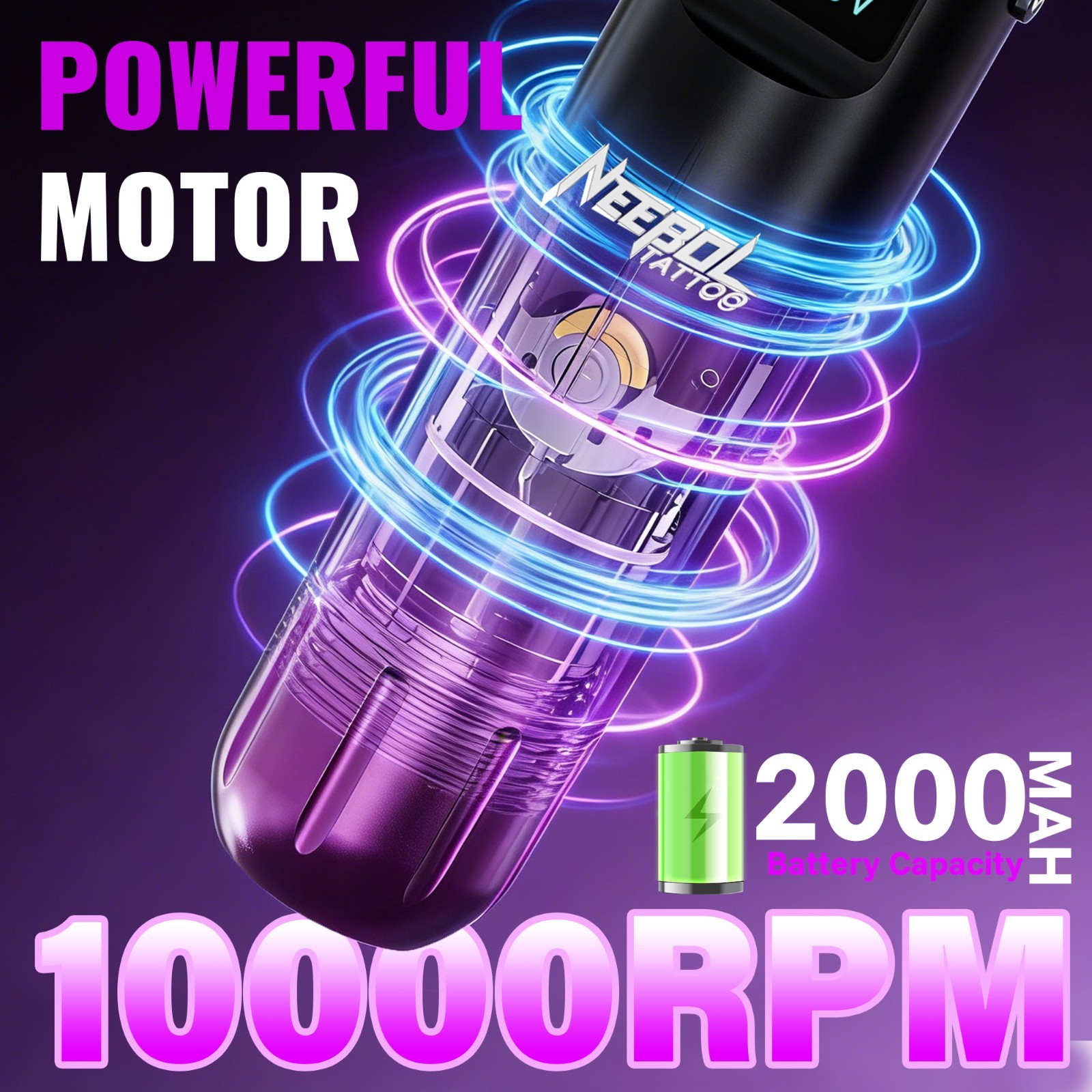 Wireless Tattoo Kit Complete for Beginners Pen Machine with Power Supply Needles