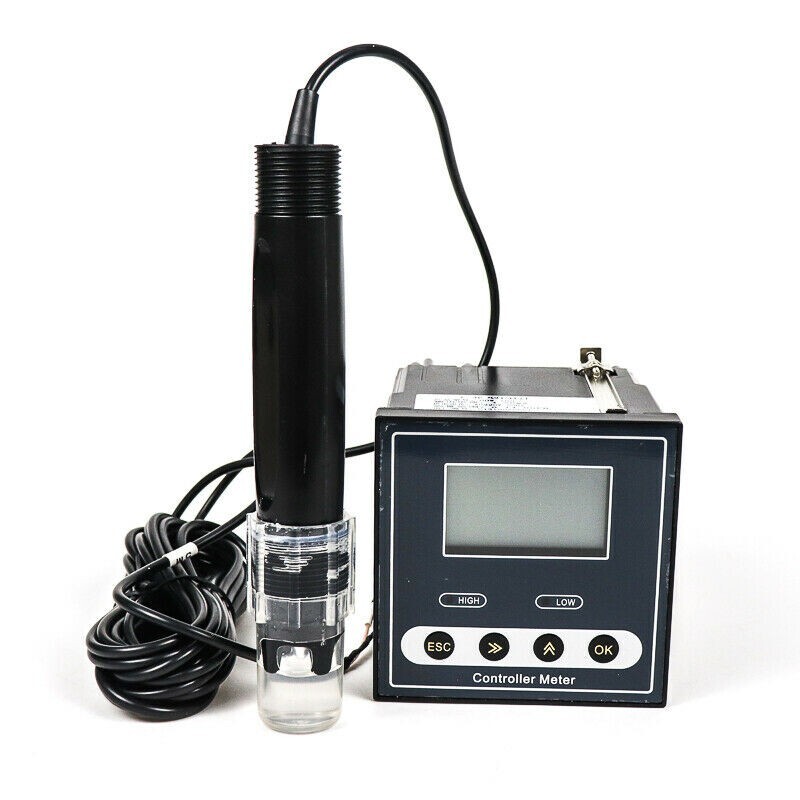 PH Meter Industrial pH Controller Meter with Range 0-14pH Accuracy ±0.02pH