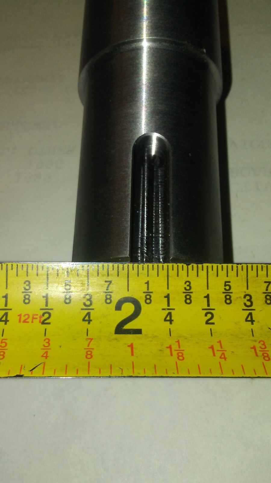 Crank shaft Adapter Taper to 1 1/8" In. 1/4 key Briggs & Stratton Vanguard 37hp