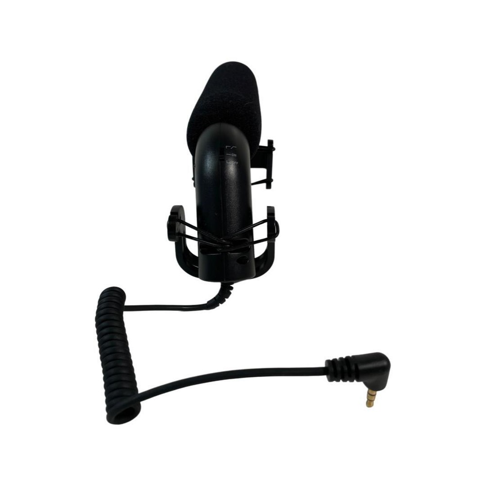 Camera-Mounted Shotgun Condenser Microphone - Black