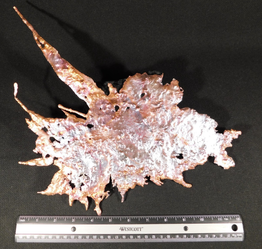 BIG! Bright Solid Solid COPPER Splash ART Sculpture Arizona 431gr