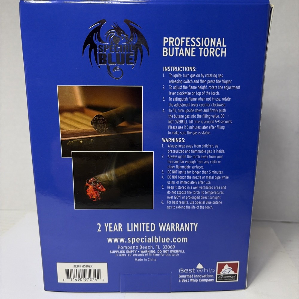 Special Blue Monster Pro Single Flame Torch – Red MS102R