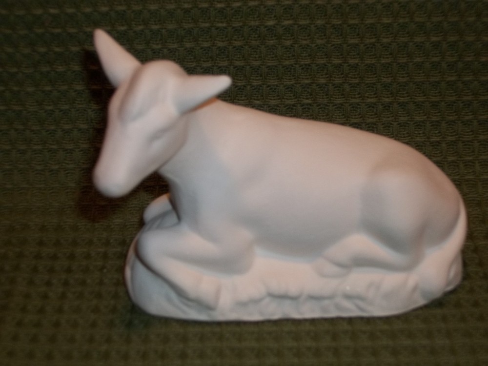 Nativity Scene Donkey ~ Ceramic Bisque Ready to Paint