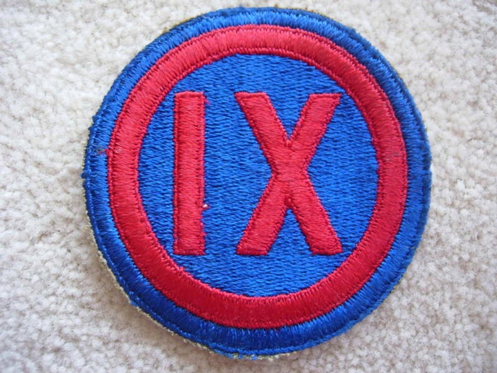 WW2 US Army IX (9th) Corps cloth patch