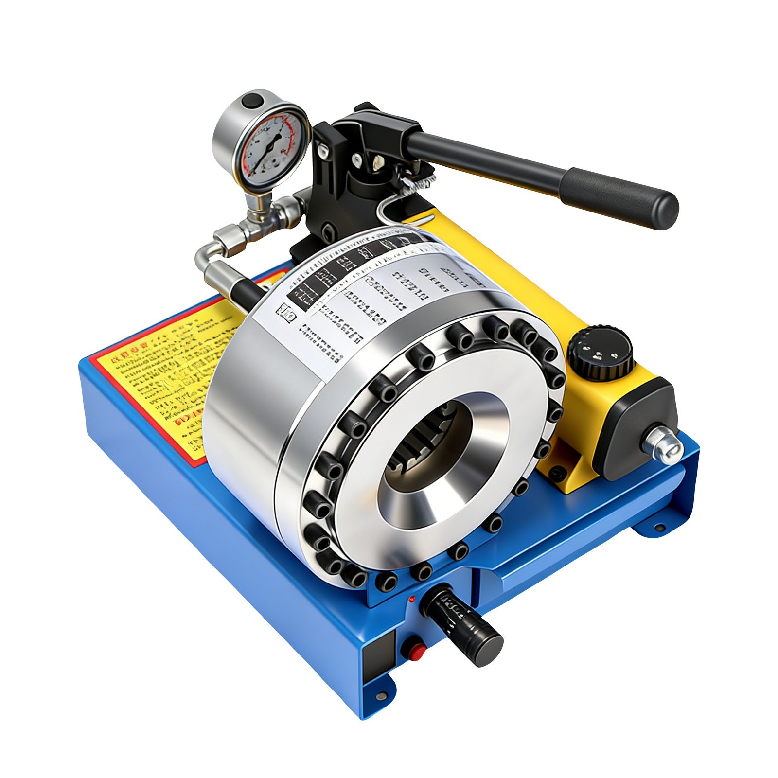 High Pressure Manual Hydraulic Hose Crimper Hose Pipe Crimping W/ 8 sets Molds