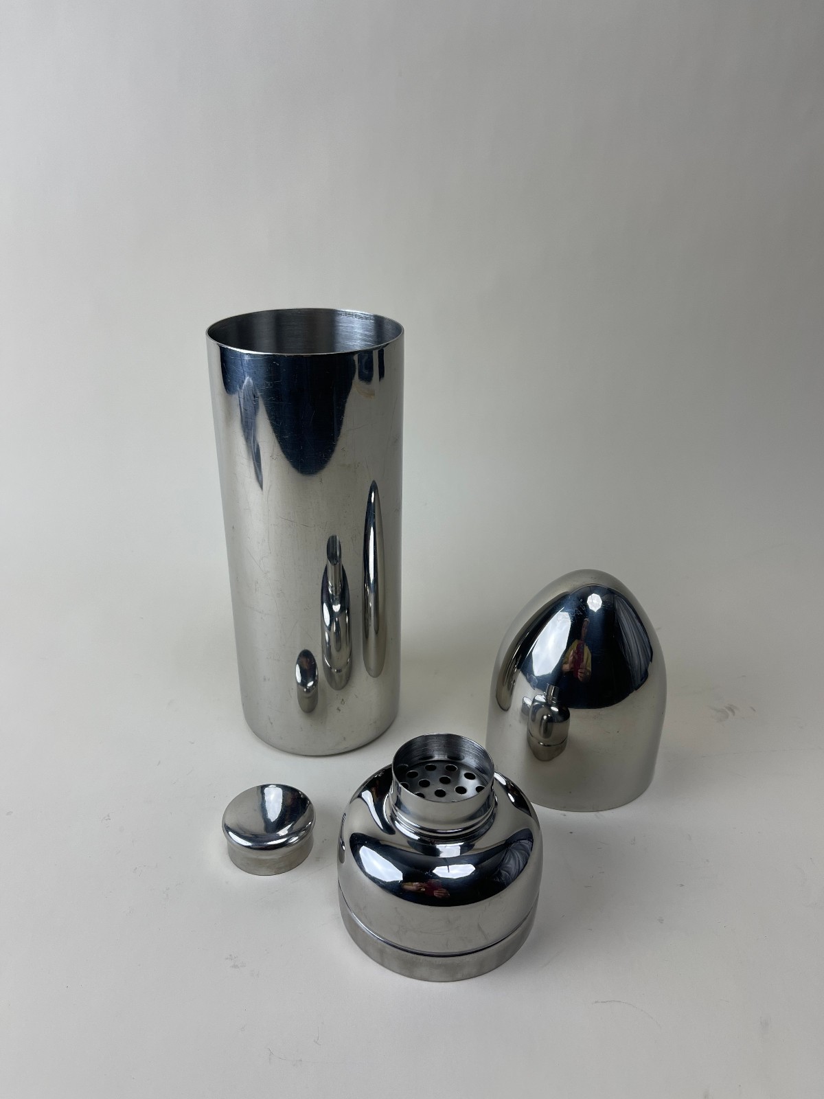 Vintage Stainless Steel Bullet Cocktail Shaker 18-10 MCM 11"
