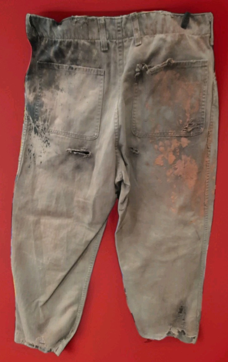 WWII/2 USMC Miniseries Pacific HBT combat aged matching tunic and pants set