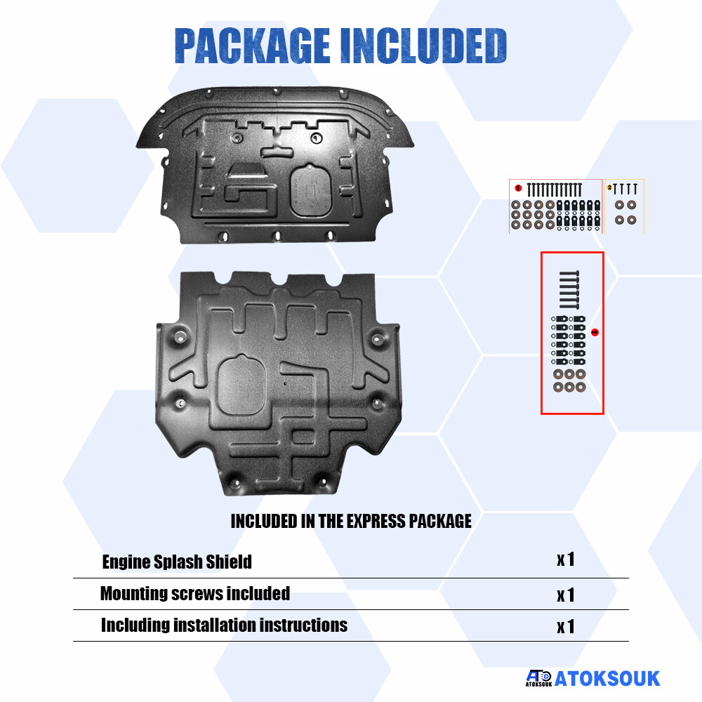 2Pcs For Audi A6 2012-2018 Under Engine Splash Guards Front Engine Mud Flaps