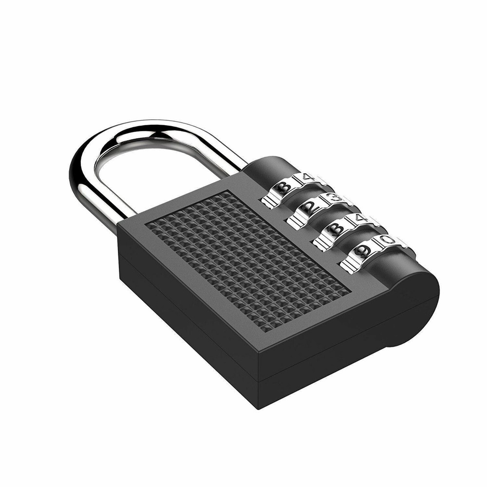 Combination Lock Resettable 4-Digit Anti Rust Weatherproof Padlock