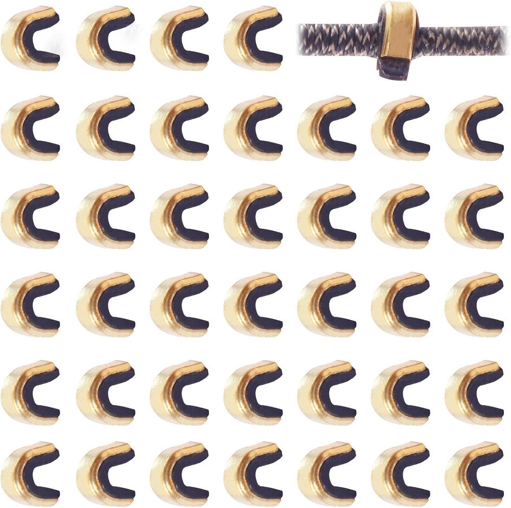 Bow String Nock Points - 40 Packs Arrows Bowstring Nocking Point Set Archery Acc