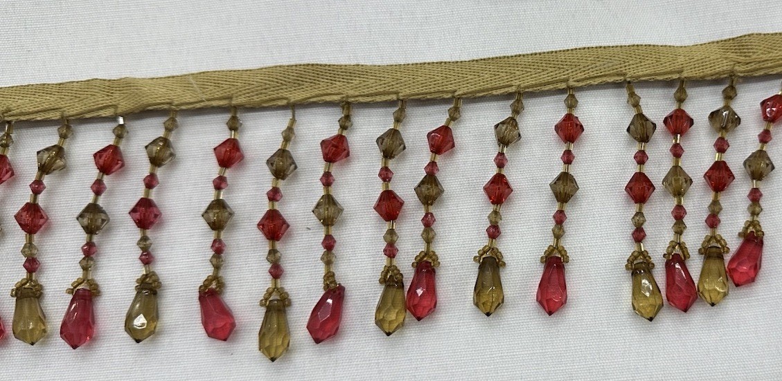 3” Beaded Trim Fringe - Sold By The Yard