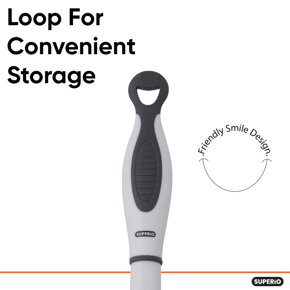 10" Grey Rubber Squeegee with Hanging Loop 2-Pack