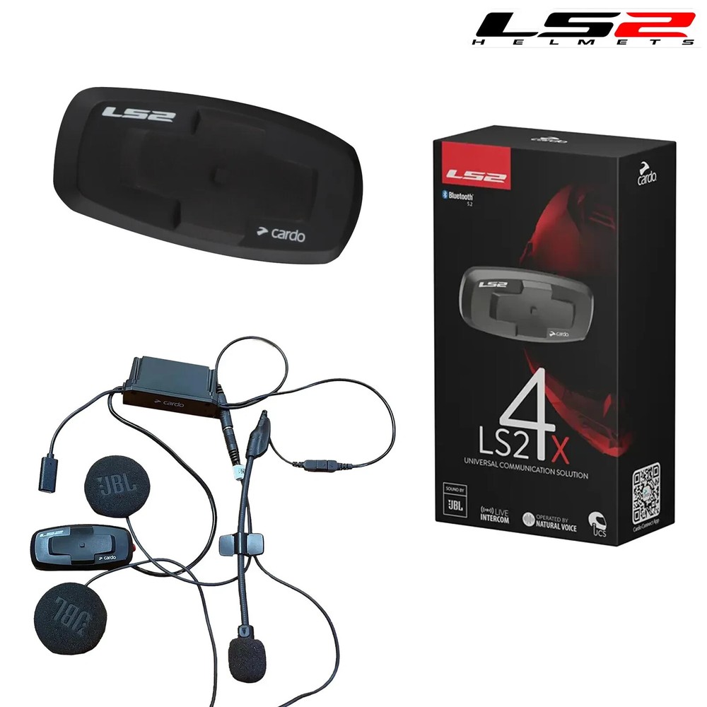 LS2 4X CARDO BLUETOOTH Helmet INTERCOM Headset Fits OF603 INFINITY II etc