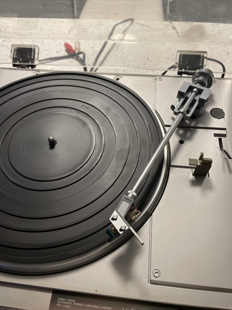 SONY PS-LX22 STEREO TURNTABLE SYSTEM RECORD PLAYER WITH MANUAL