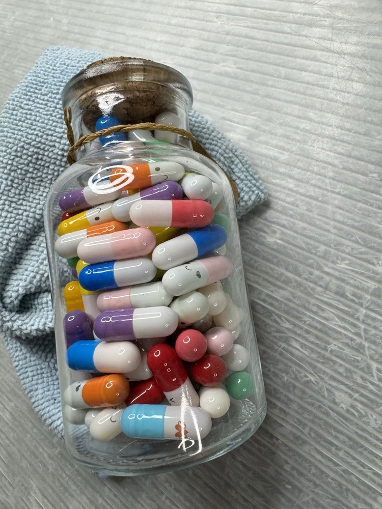 100% LOVE Capsule Letters Message in a Bottle