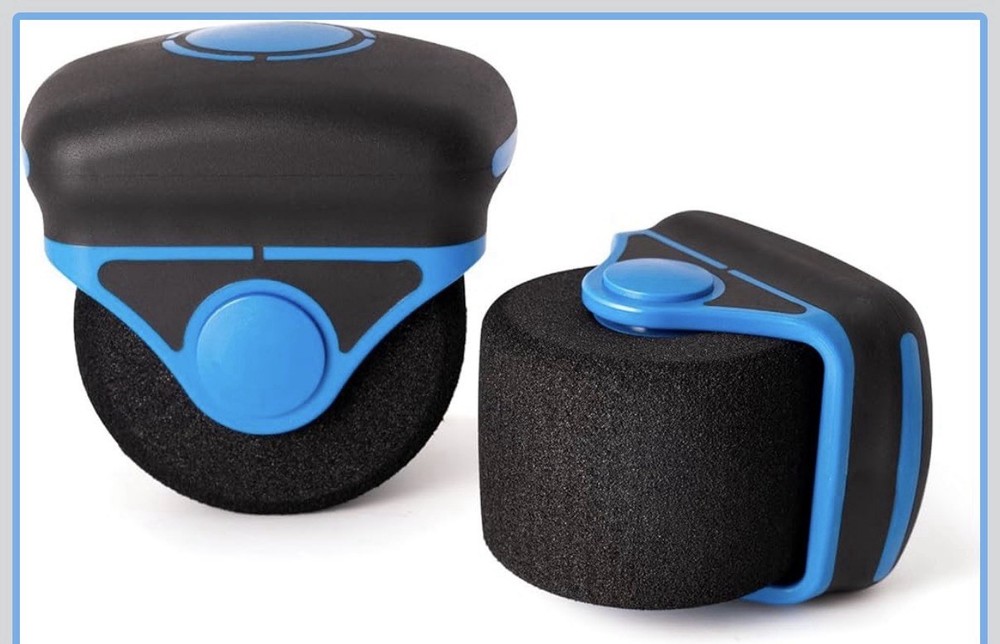 NEWISHTOOL Sponge Seam Roller Vinyl Applicator Tool, 2 Pack Soft Foam Wheel Roll