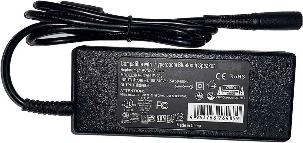 Charger Compatible with UE Hyperboom Portable Bluetooth Speaker S00175