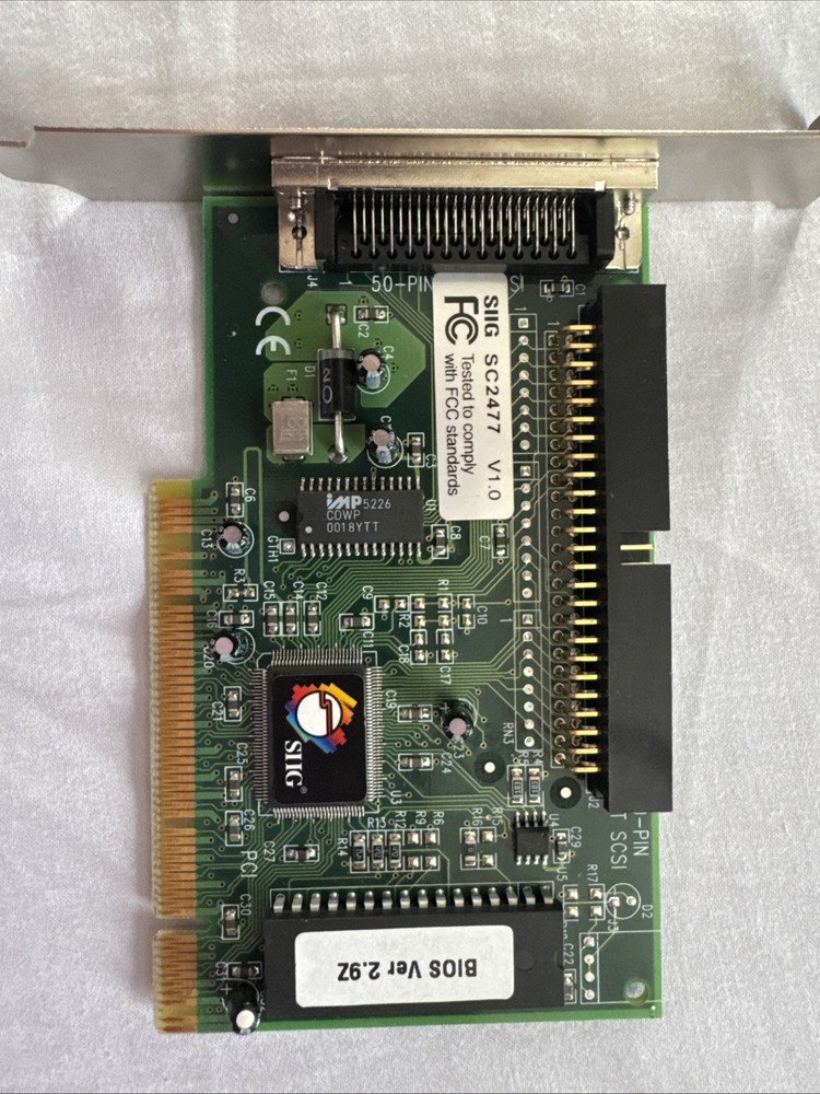 AP SCSI PRO Bus Master Controller Board SC2477 Compatible W/ MAC & PC **READ!!**