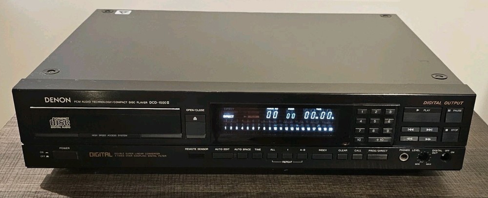 Denon DCD-1500 II Stereo CD Player PARTS/REPAIR ONLY **READ DESCRIPTION**