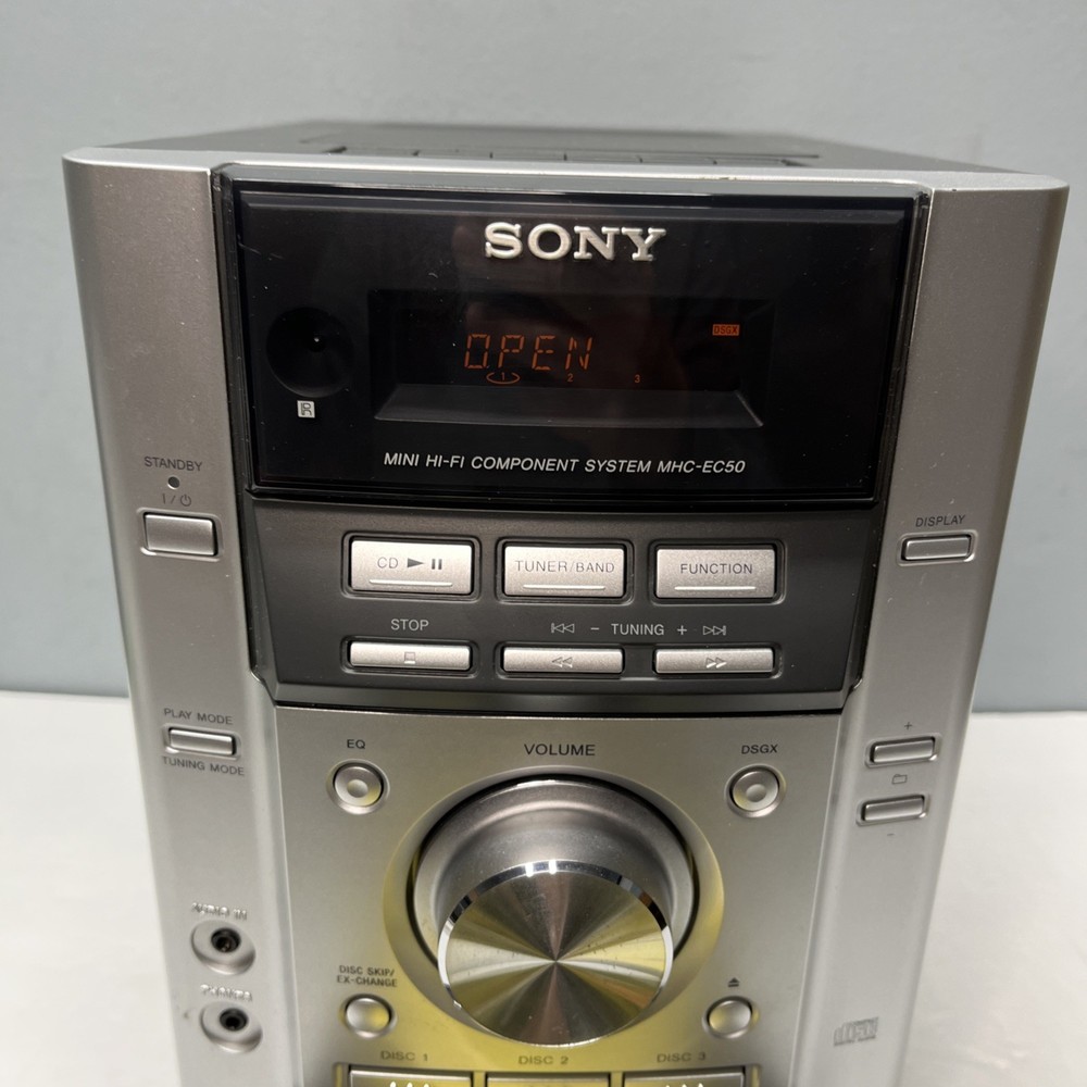 Sony MHC-EC50 Component System 3 Disc CD Player AM/FM - Cassette Not Working