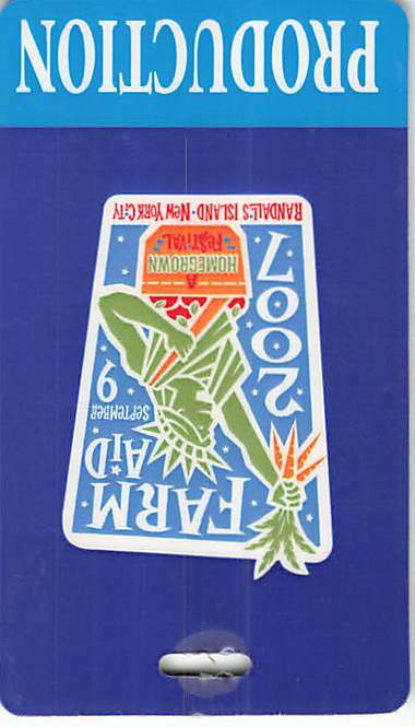 Farmaid Backstage Pass 2007 Blue Production Laminate Variant