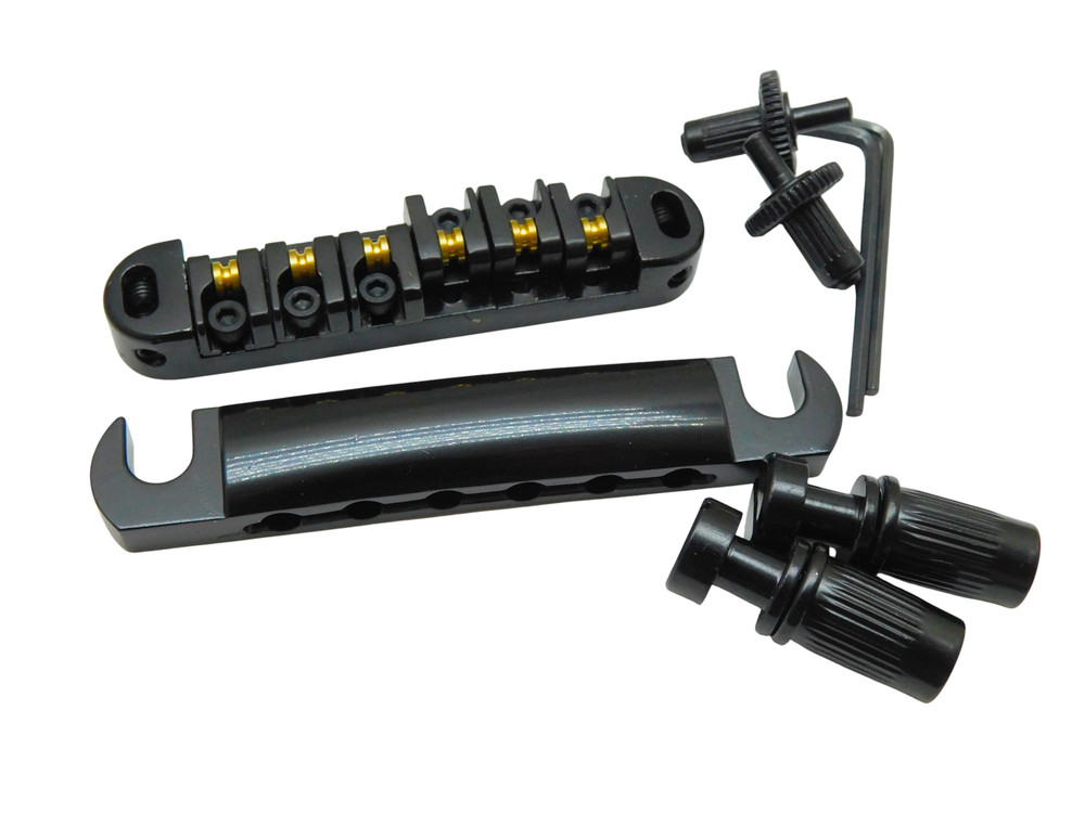 Black Brass Roller Saddle TOM Bridge with Stop Tail SMALL POST
