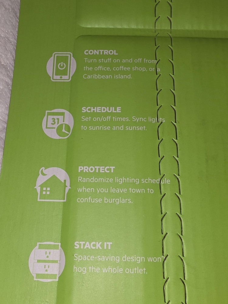 Wemo Mini Wi-Fi Smart Plug 2-pack Works with Alexa Google Assistant Nest