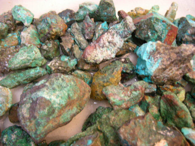 Chrysocolla mine rough Arizona 1-3 inch 2 pound lots free priority shipping