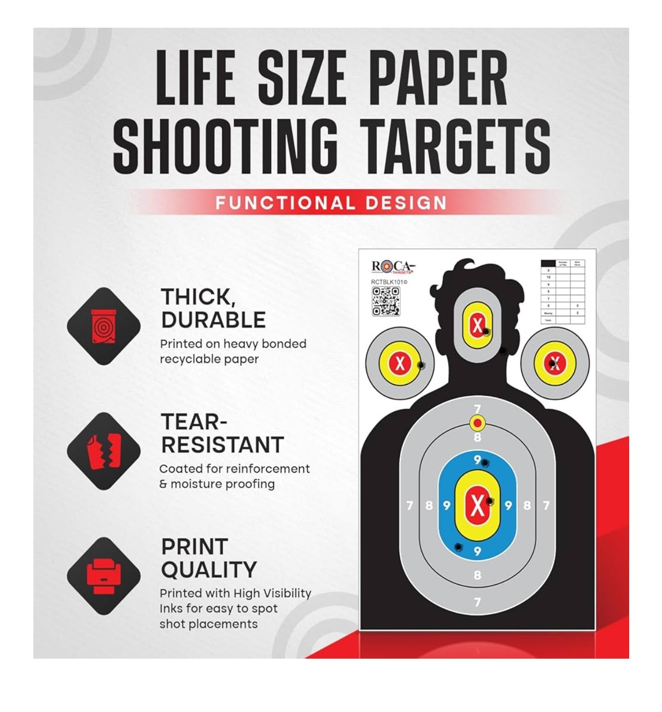 Target, Splatter Target, Reactive Target, Target Impact Burst LG 18"x24 " 10 Pk