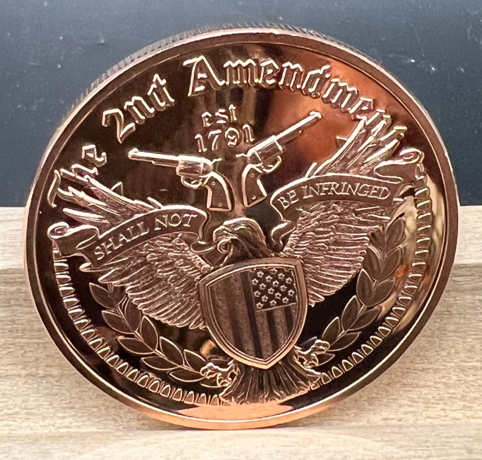 1 oz Copper Round SECOND AMENDMENT