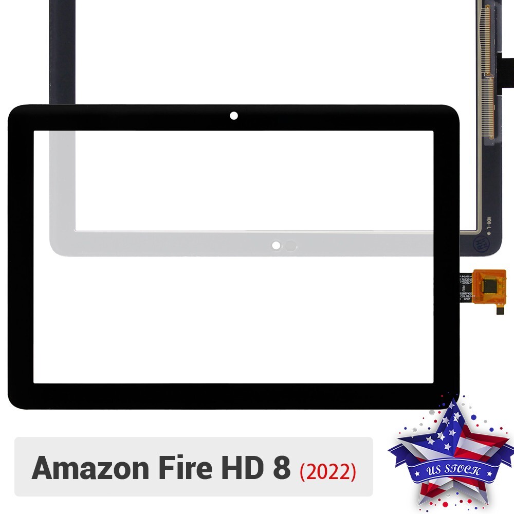 For Amazon Fire HD 8 Tablet 2022 12th Gen Touch Screen Digitizer Glass Replace