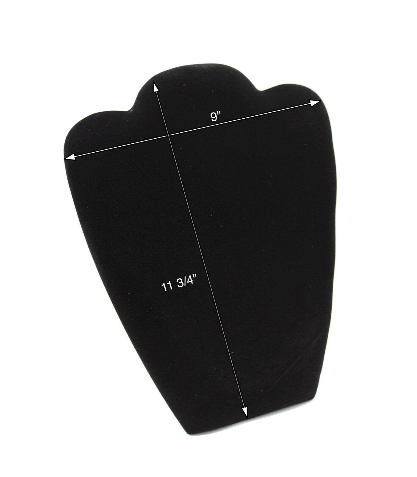 Necklace Display Easel Black Velvet Jewelry Chain Display Easel Stand 9"H