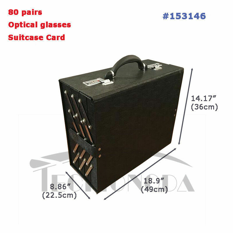 Techtongda 80 Nylon Optical Glasses Display Case Eyeglass Organizer Foldable Box