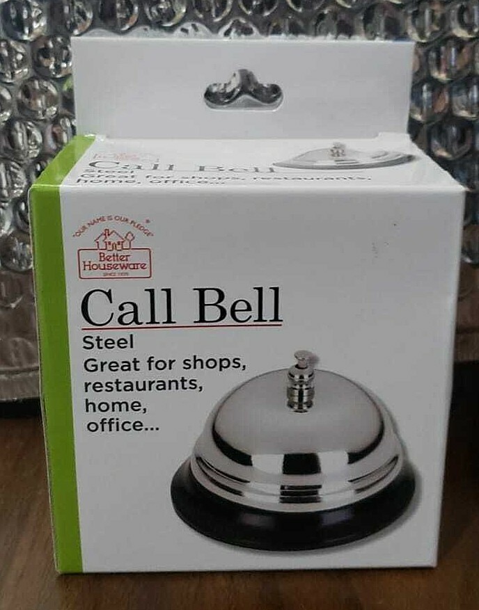 BETTER HOUSEWARE CALL BELL ~ STEE
