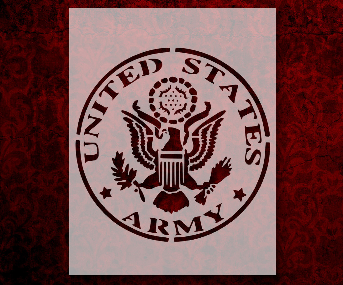 US U.S. United States Army 8.5" x 11" Custom Stencil FAST FREE SHIPPING (468)