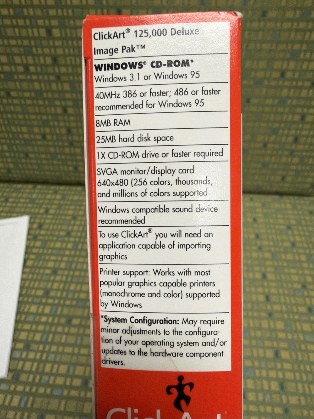 Clickart Deluxe Image Pak - CDS - 125,000 Images On 9 CD’s - Open Box - Windows