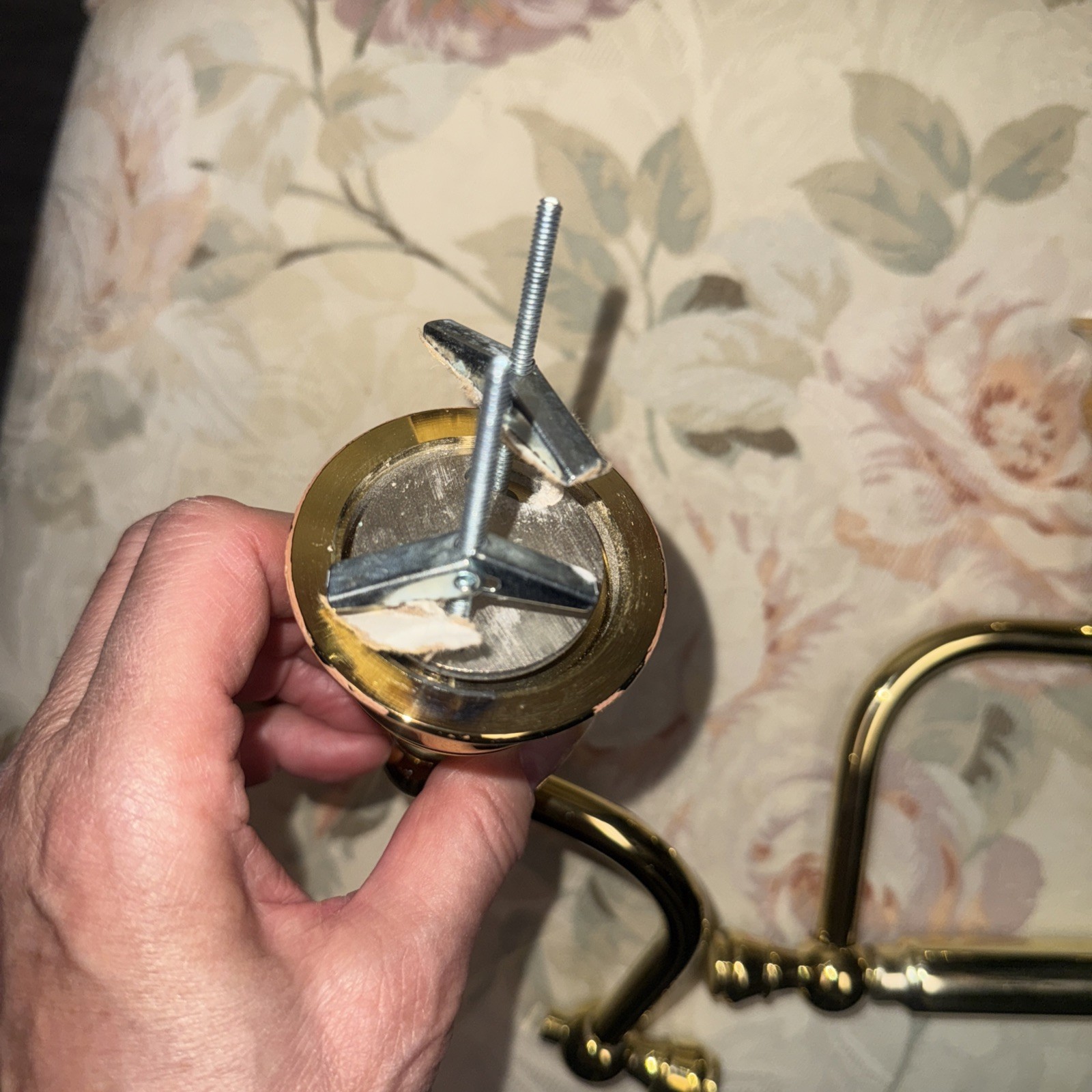 One (1) Vintage Kohler Revival Polished Brass Toilet Paper Holder K-16141-PB