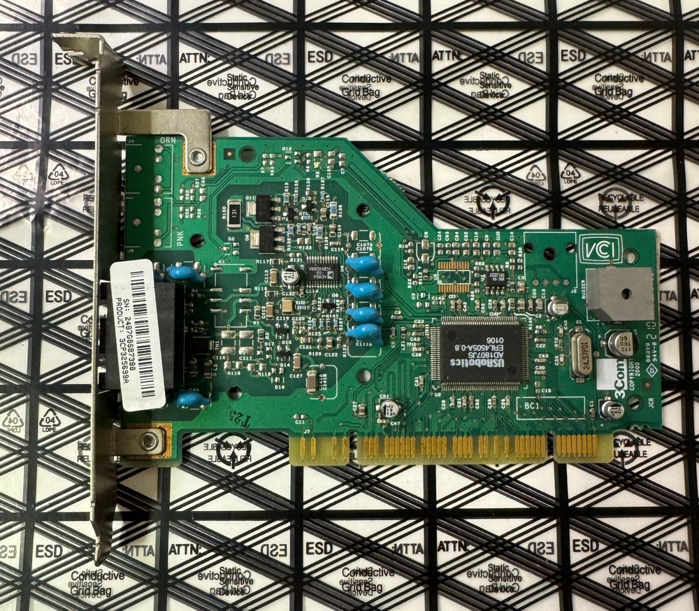 3Com USRobotics AD1807JS 56k DataFax PC99 PCI Modem 3CP325699A