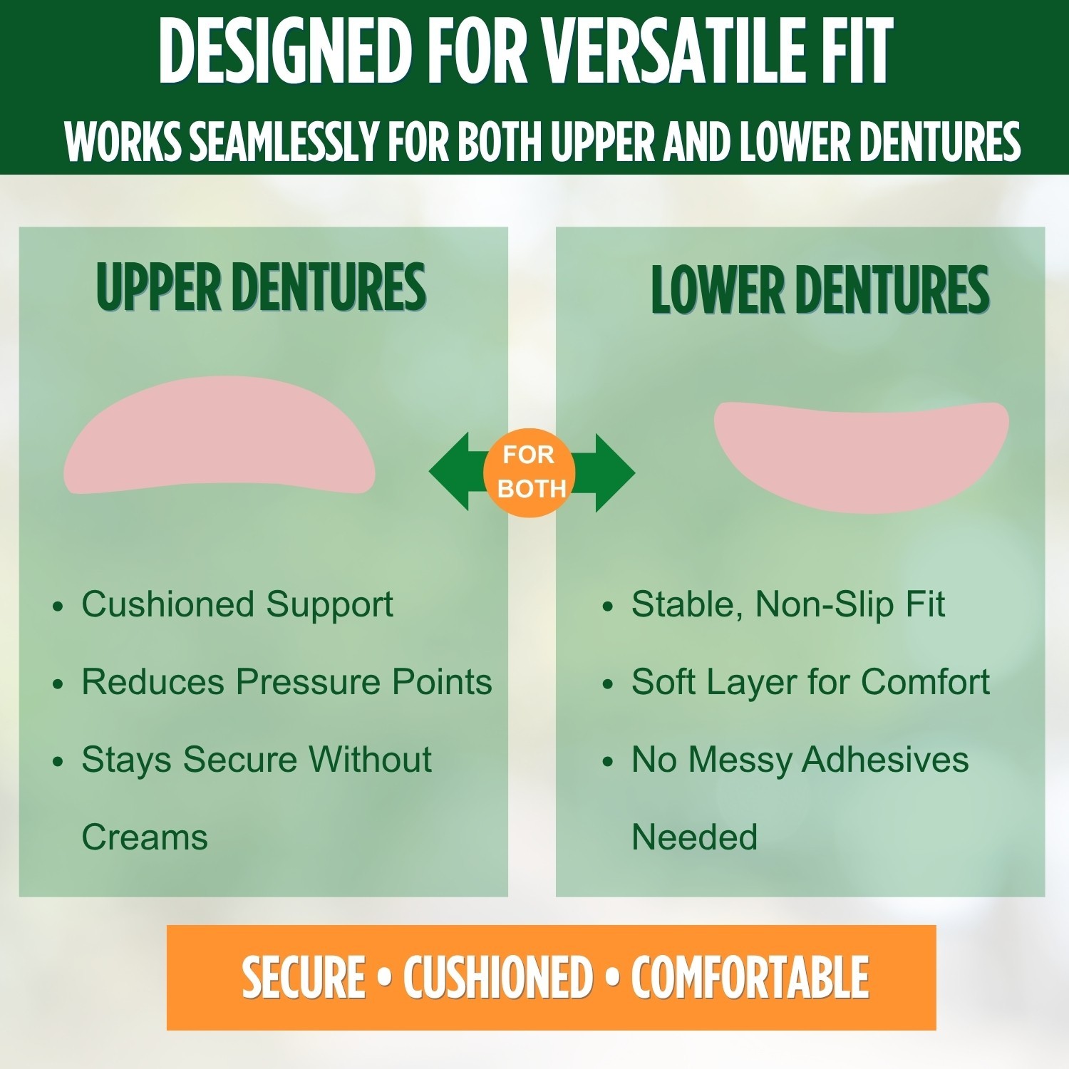 E&E Upper & Lower Denture Reline Kit – Long-Lasting Soft Silicone Reliner