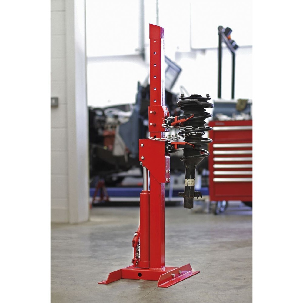 Sealey Coil Spring Compressing Station with Gauge Hydraulic 2000kg Capacity