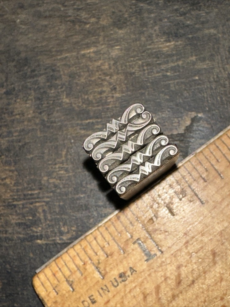 Print Blocks “ 5 Ornamental Borders “ Nice Lines,Thin Lead Blocks.