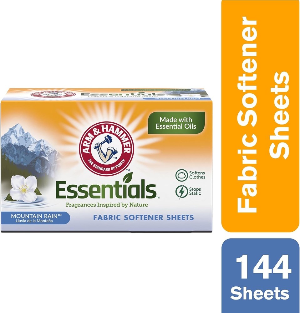 Fabric Softener Sheets, Mountain Rain 144ct