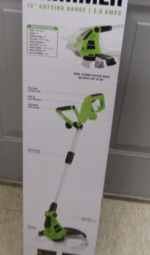 Portland 13" Electric String Trimmer Weedeater features Extendable Shaft