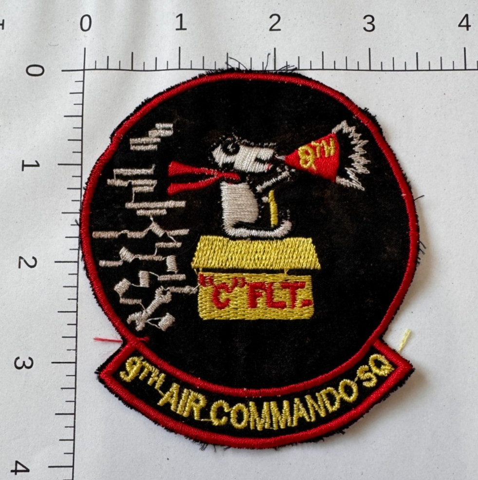 Original Vietnam War 9th Air Commando Squadron Patch Theater Made