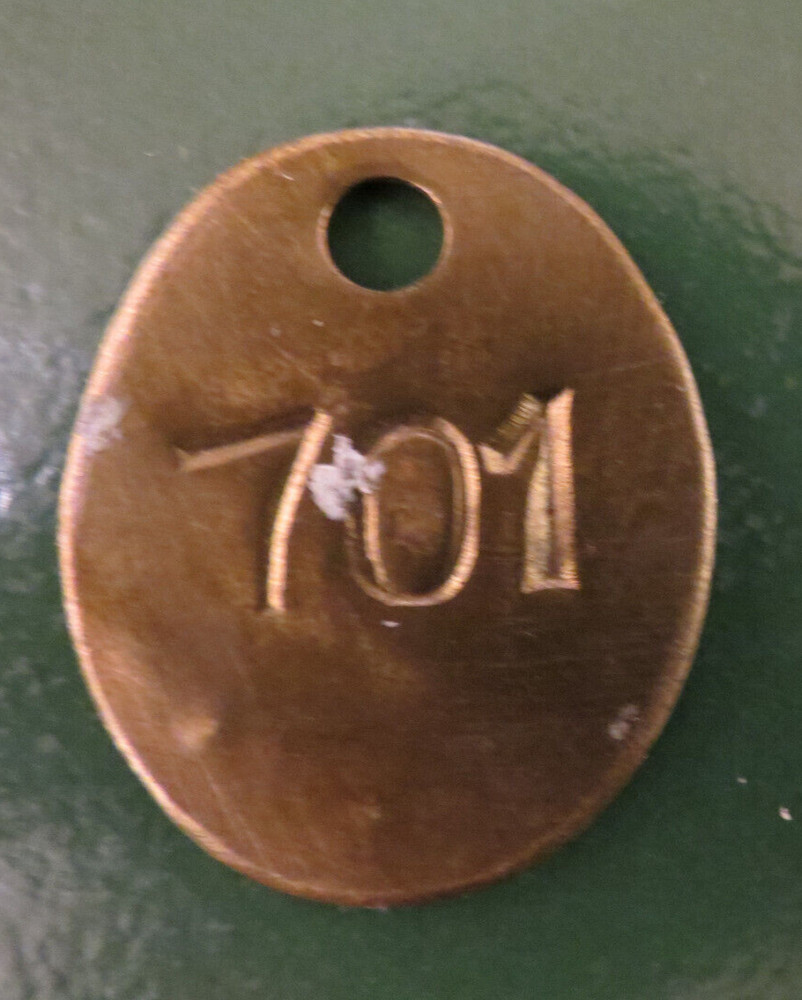 Whitwick N.C.B Brass Miners Pit Check Token marked NCB WHITWICK 701