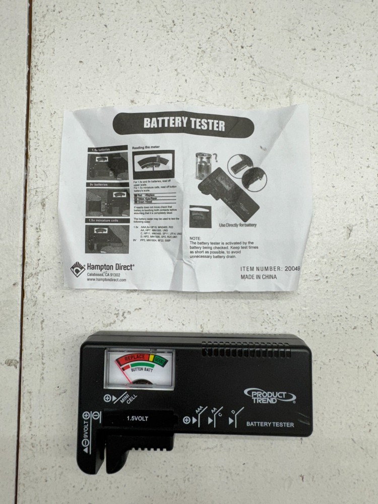 Product Trend Hampton Direct Multi Size Battery Tester